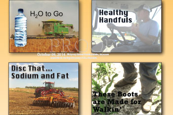 The 4 topics of Fit to Farm: Disc That, h2O to Go, Healthy Handfuls, These Boots Are Made For Walkin